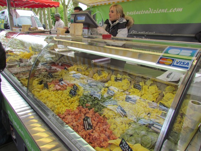 Two of the vendors that surprised us carried only pre-made, filled pastas. They looked so yummy.