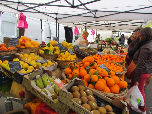 Of course product booths are always popular. These fruits and vegetables were beautiful and weren't just local, although as expected most were.
