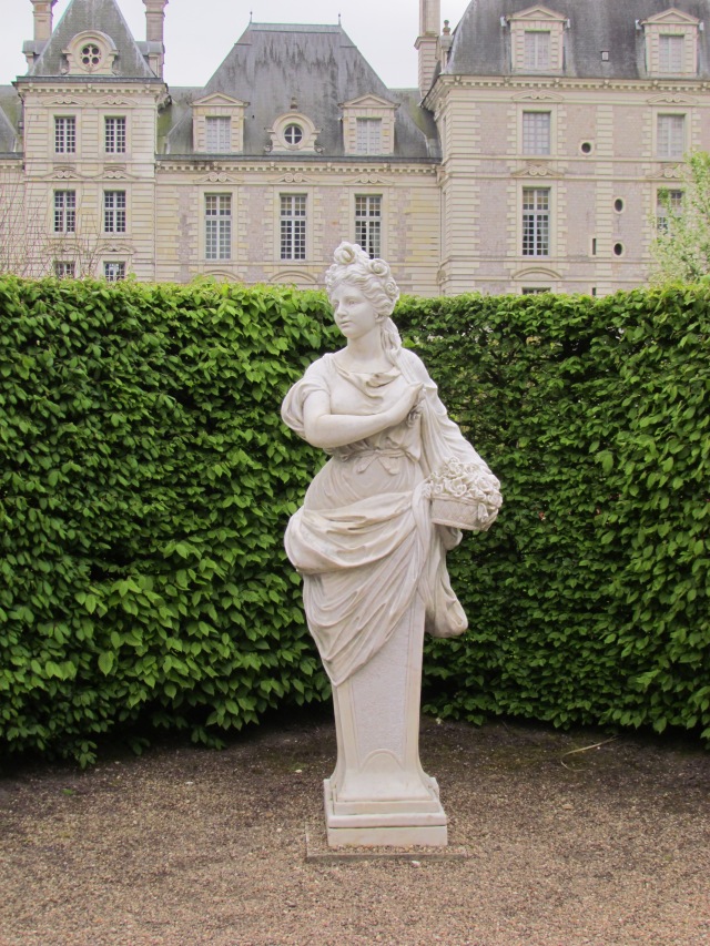 Between the castle and the Orangery is the Apprentices' Garden. This beautiful statue was in the garden and was strangely the only statue seen on the property.