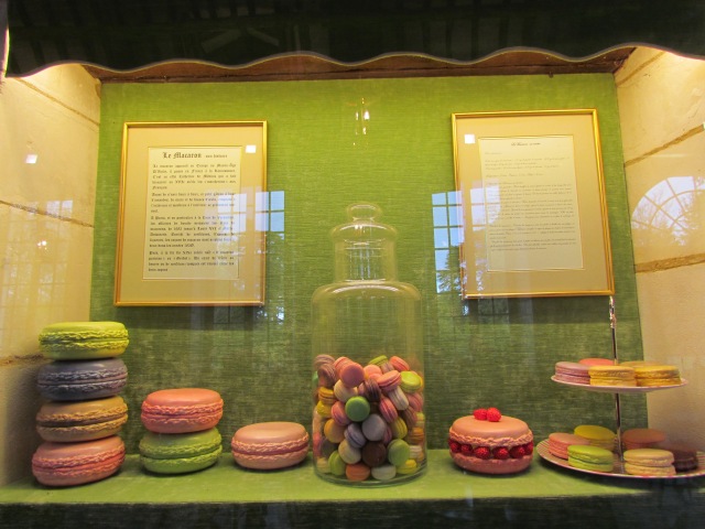 Inside the Orangery was this cute wall display of macaroons.