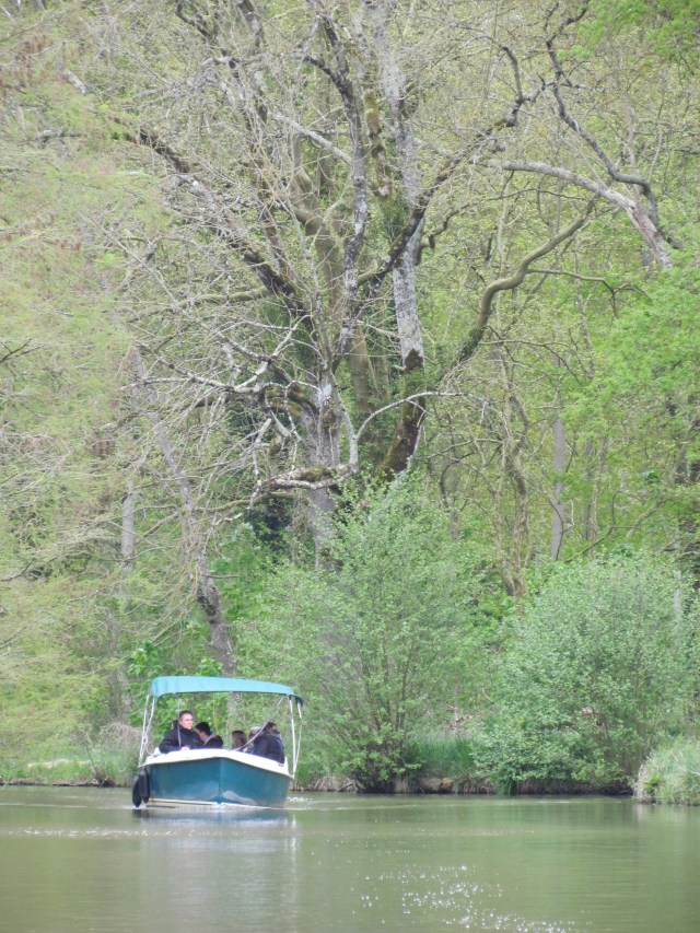 The golfcart took us down to their canals which were originally irrigation canals. We got on a boat and went through the canals. I'm sure it was very interesting - it was mostly in French.