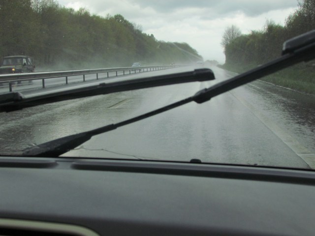 And then out of almost nowhere it would start to pour down rain. It looked like there should be thunder and lightening, but there never was. These almost daily spring showers here are what keep this place so incredibly green.