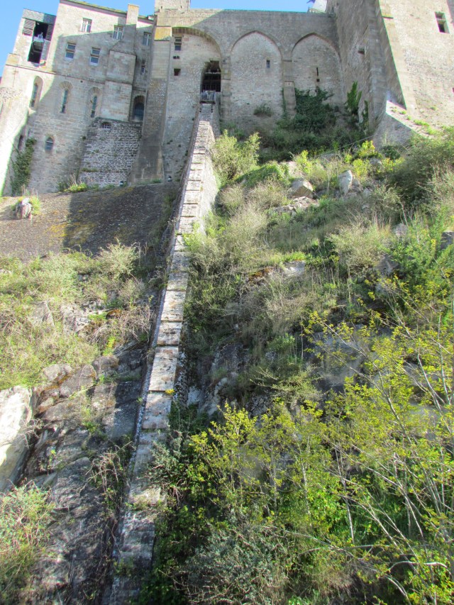 This was an elevator for transporting supplies into the abbey.