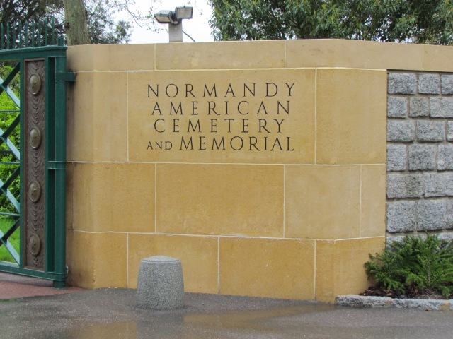 Entrance to the Normandy American Cemetery and Memorial