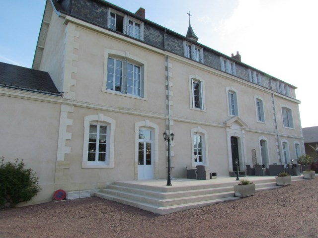 The beautiful hotel.