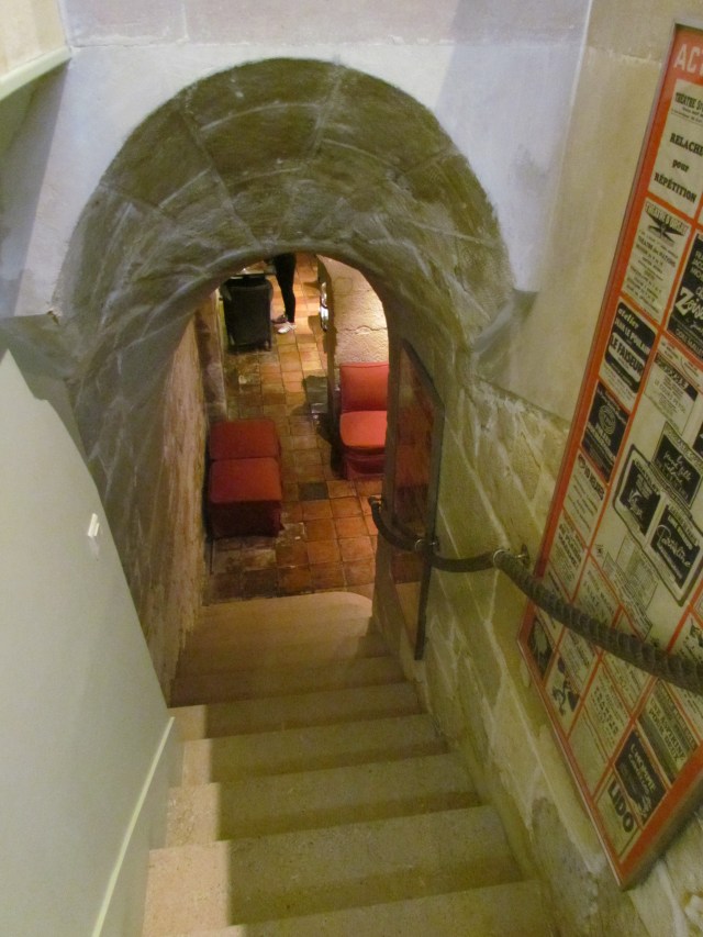 These were the stairs in our hotel that went down to the breakfast room.